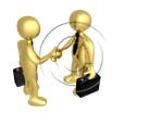 3D people-Business Deal 3D stick figure for PowerPoint
