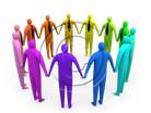 3D people- Business Community 2 3D stick figure for PowerPoint