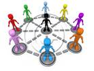3D people-Business Network 3D stick figure for PowerPoint