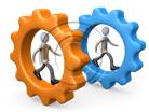 3D people-Business Competition 3D stick figure for PowerPoint