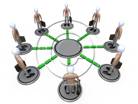 3D people-Business Network 3D stick figure for PowerPoint