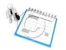 3D people-Calendar 3D stick figure for PowerPoint