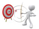 3D people-Bullseye 3D stick figure for PowerPoint