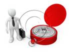 3D people-Compass Direction 3D stick figure for PowerPoint
