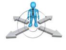 3D people-Arrows 4 3D stick figure for PowerPoint