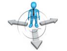 3D people-Arrows 3 3D stick figure for PowerPoint