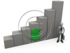 3D people-Business Income 3D stick figure for PowerPoint