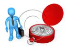 3D people-Compass Direction 3D stick figure for PowerPoint