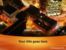 Download arial city night view PowerPoint Template and other software plugins for Microsoft PowerPoint