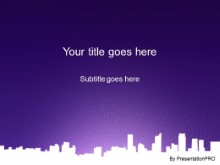 Download downtown view purple PowerPoint Template and other software plugins for Microsoft PowerPoint