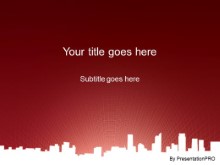 Download downtown view red PowerPoint Template and other software plugins for Microsoft PowerPoint