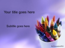 Download crayons PowerPoint Template and other software plugins for Microsoft PowerPoint