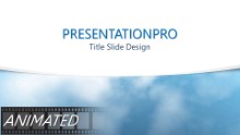 Flying Through Clouds Curve Widescreen PPT PowerPoint Animated Template Background