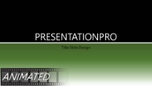 Light Stroke Green Widescreen PPT PowerPoint Animated Template Background