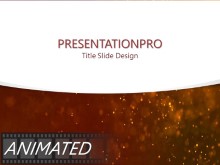 Red Textured Dust Curve PPT PowerPoint Animated Template Background
