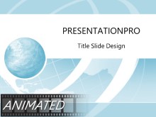 Animated Wire Wave Light Blue PPT PowerPoint Animated Template Background