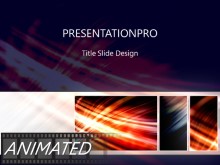 Animated Streak On Black Tribox Dark PPT PowerPoint Animated Template Background