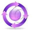 Download arrowcycle a 4purple PowerPoint Graphic and other software plugins for Microsoft PowerPoint