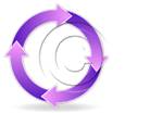 Download arrowcycle c 4purple PowerPoint Graphic and other software plugins for Microsoft PowerPoint