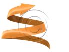 Download spiral up orange PowerPoint Graphic and other software plugins for Microsoft PowerPoint