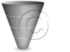 Download cone down 4gray PowerPoint Graphic and other software plugins for Microsoft PowerPoint
