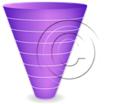 Download cone down 8purple PowerPoint Graphic and other software plugins for Microsoft PowerPoint
