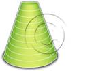 Download cone up 10green PowerPoint Graphic and other software plugins for Microsoft PowerPoint