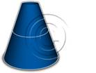 Download cone up 2blue PowerPoint Graphic and other software plugins for Microsoft PowerPoint