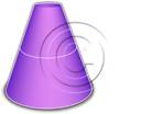 Download cone up 2purple PowerPoint Graphic and other software plugins for Microsoft PowerPoint