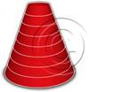 Download cone up 8red PowerPoint Graphic and other software plugins for Microsoft PowerPoint