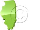 Download map illinois green PowerPoint Graphic and other software plugins for Microsoft PowerPoint