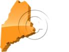 Download map maine orange PowerPoint Graphic and other software plugins for Microsoft PowerPoint