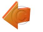 Download action button back orange PowerPoint Graphic and other software plugins for Microsoft PowerPoint