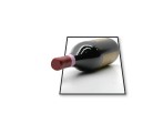 PowerPoint Image - 3D Wine Bottle Square