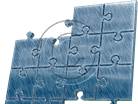 Puzzle 12 Blue Sketch PPT PowerPoint picture photo
