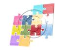 Puzzle 12 Multi Sketch PPT PowerPoint picture photo