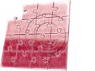 Puzzle 15 Red Sketch PPT PowerPoint picture photo
