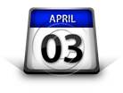 Calendar April 03 PPT PowerPoint Image Picture