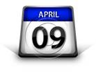Calendar April 09 PPT PowerPoint Image Picture