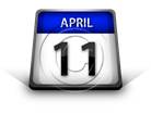 Calendar April 11 PPT PowerPoint Image Picture