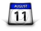 Calendar August11 PPT PowerPoint Image Picture