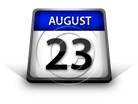 Calendar August23 PPT PowerPoint Image Picture