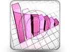 Bar Decrease Pink Square Color Pencil PPT PowerPoint Image Picture