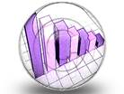 Bar Decrease Purple Circle Color Pencil PPT PowerPoint Image Picture