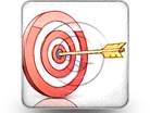 Bullseye Target Square Color Pencil PPT PowerPoint Image Picture