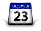 Calendar December 23 PPT PowerPoint Image Picture