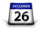 Calendar December 26 PPT PowerPoint Image Picture