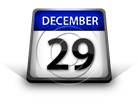 Calendar December 29 PPT PowerPoint Image Picture