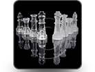 Glass Chess Pieces Square PPT PowerPoint Image Picture