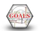 Goals Word Cloud Hex PPT PowerPoint Image Picture